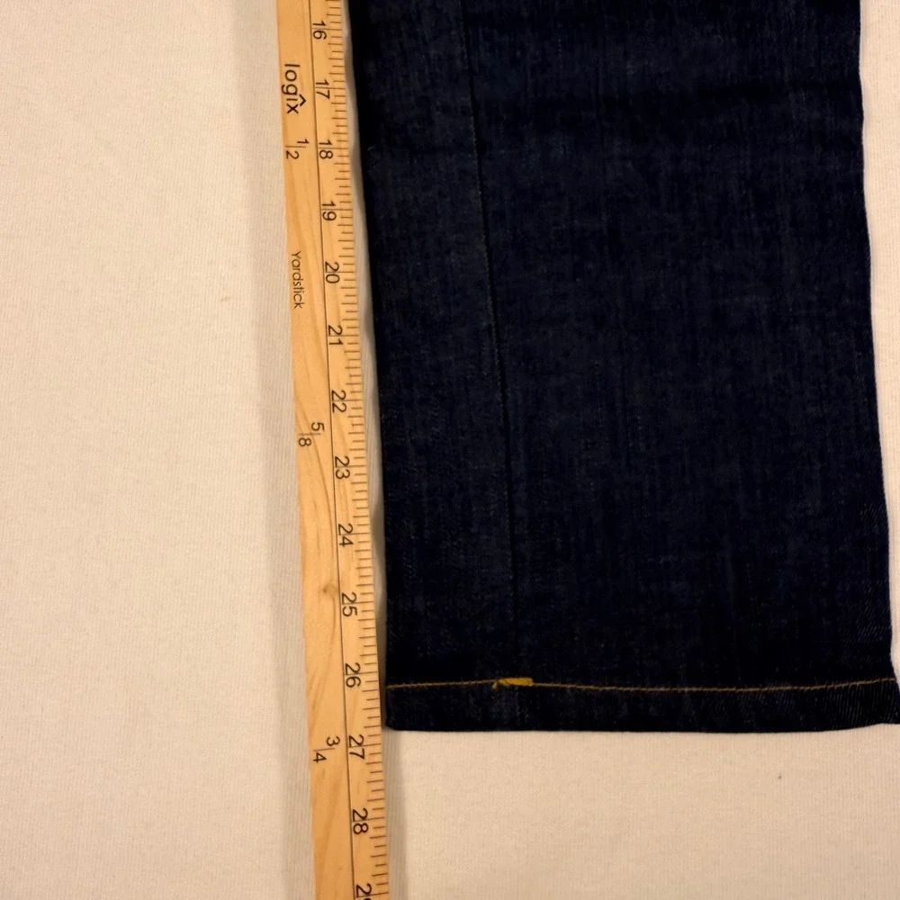 Stallion Straight Leg Jeans L Blue Indigo High Rise Made in USA Cotton Denim